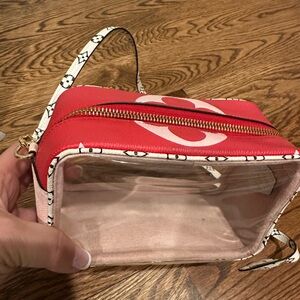 Louis Vuitton Pouch Giant Monogram Beach Rouge Canvas with Strap